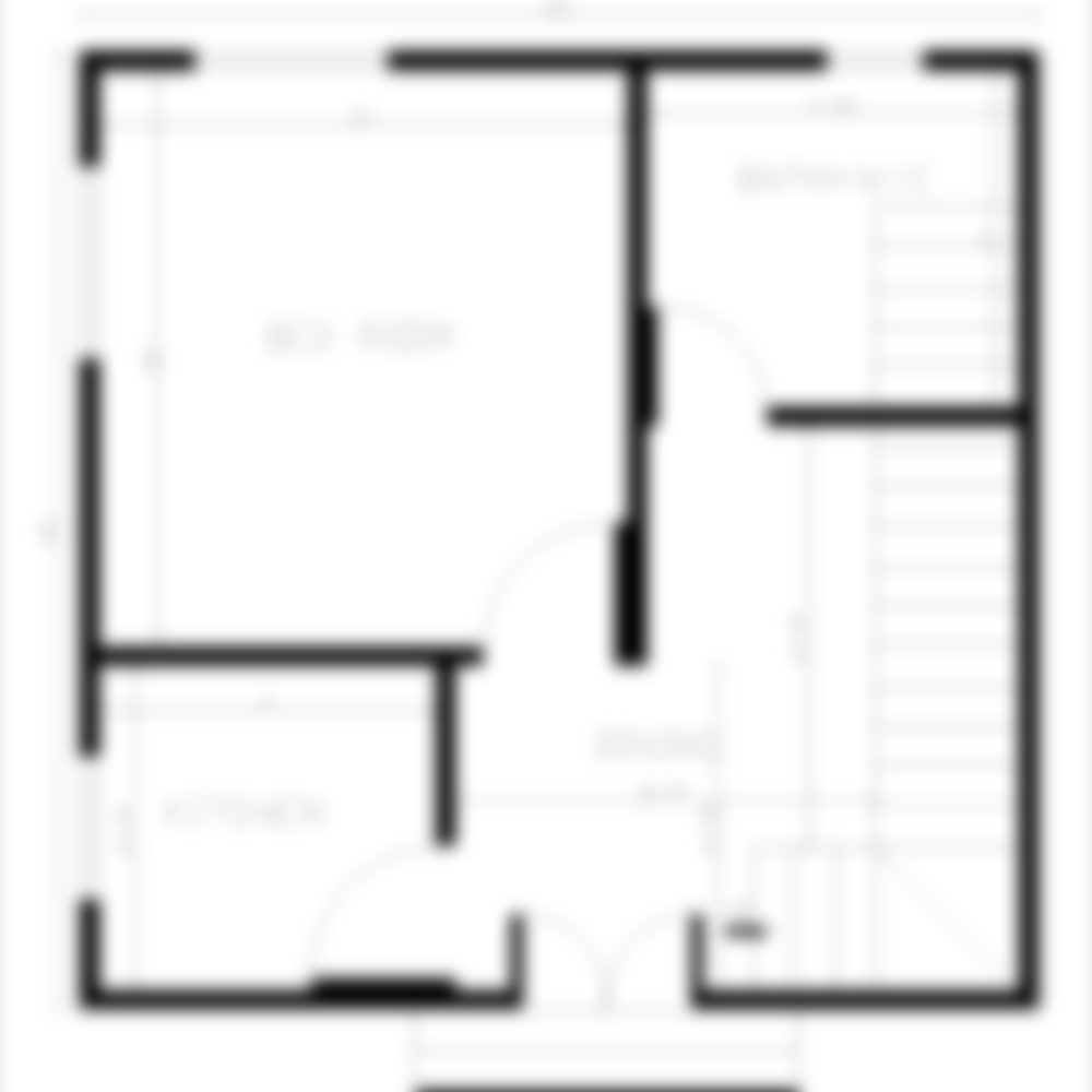 1 BHK Floor Plan